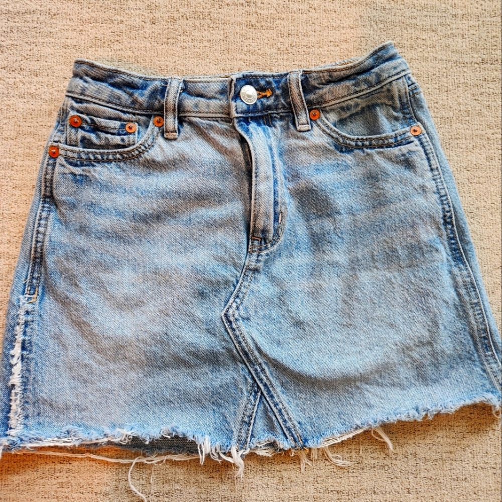 Denim Mini Skirt